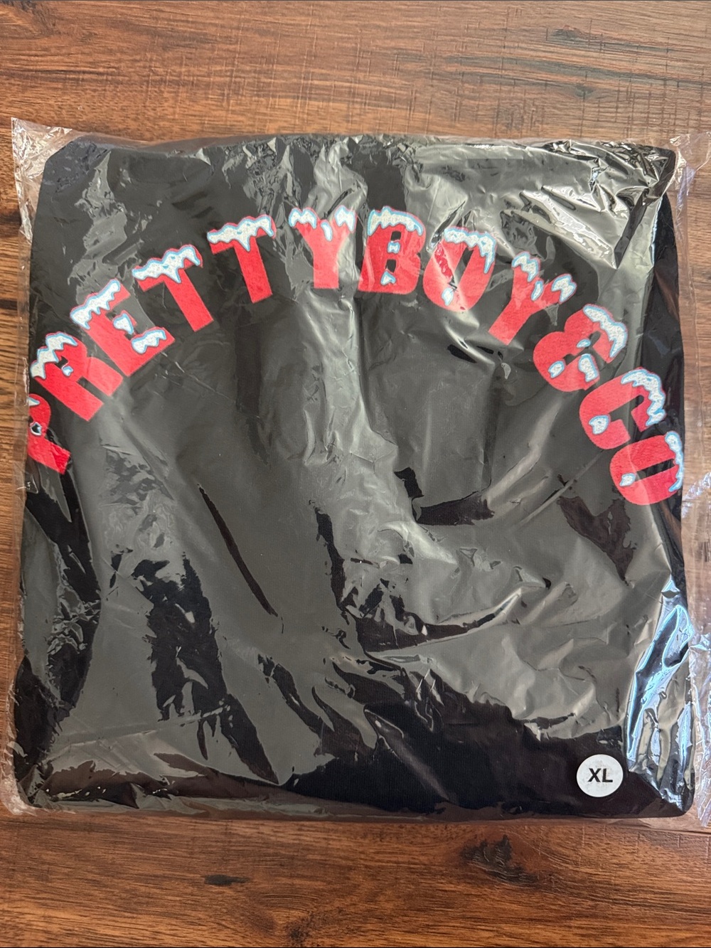 BRAND NEW! Adult Prettyboy & Co. Black & Red Ice Hoodie sz: XL
